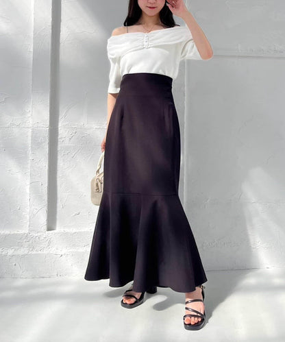 ／【減肥5公斤視覺效果】後拉鍊美人魚裙