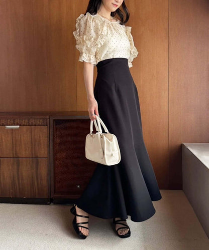 ／【減肥5公斤視覺效果】後拉鍊美人魚裙