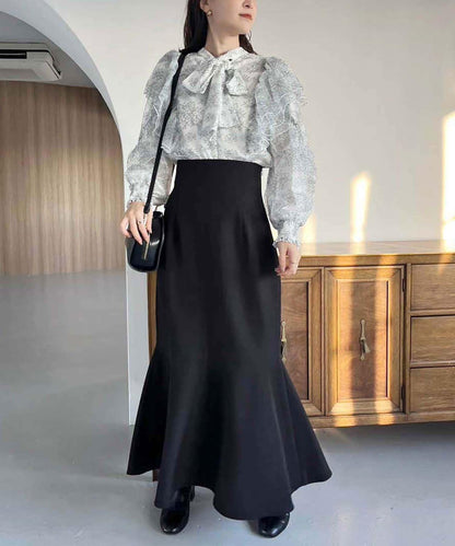 ／【減肥5公斤視覺效果】後拉鍊美人魚裙