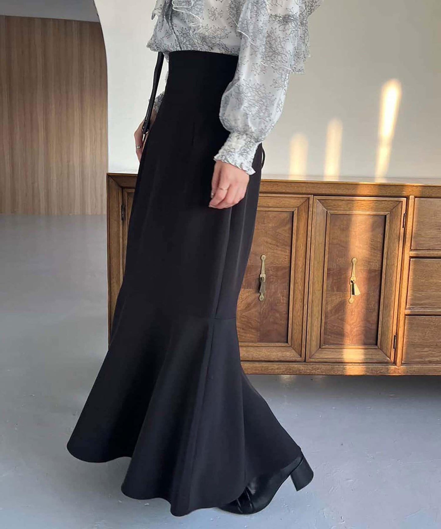 ／【減肥5公斤視覺效果】後拉鍊美人魚裙