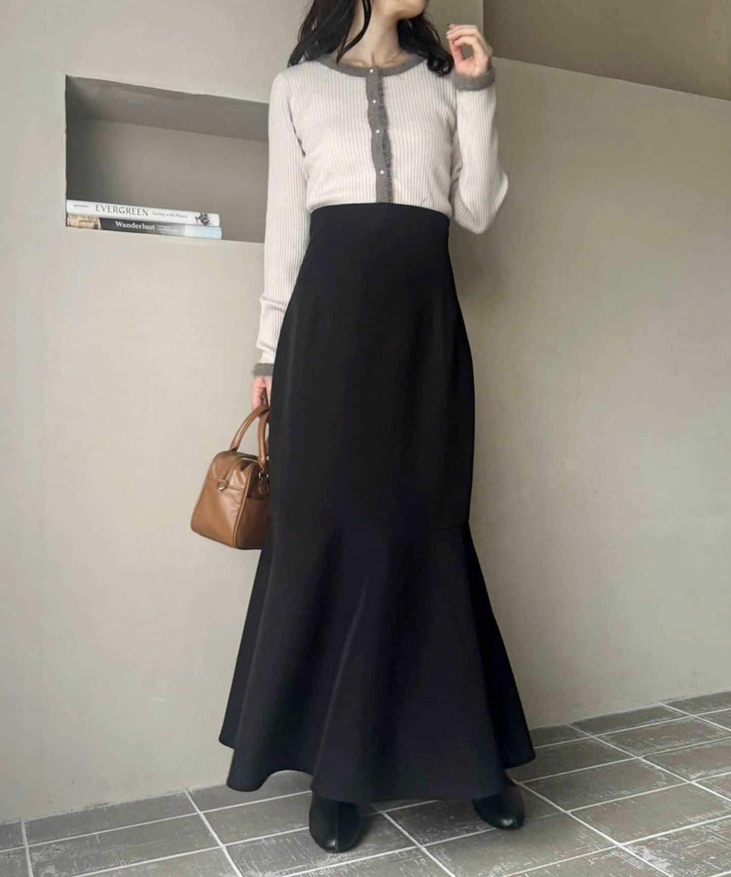 ／【減肥5公斤視覺效果】後拉鍊美人魚裙