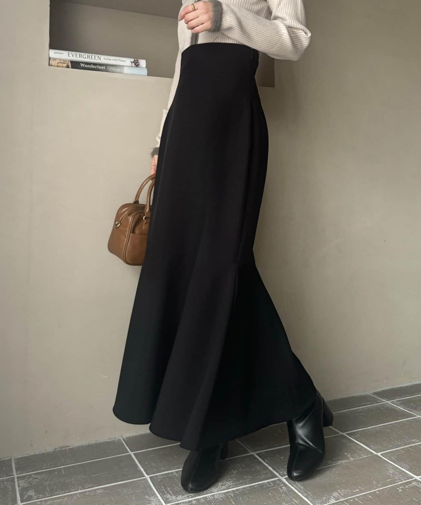 ／【減肥5公斤視覺效果】後拉鍊美人魚裙