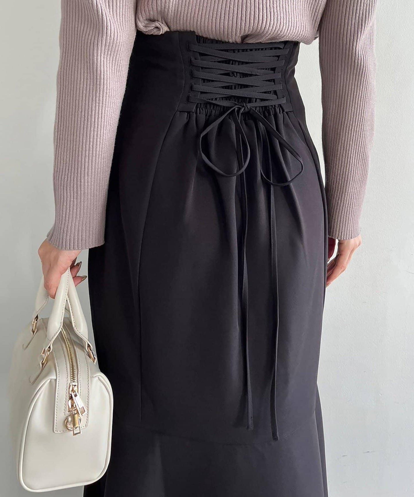 ／【減肥5公斤視覺效果】後拉鍊美人魚裙