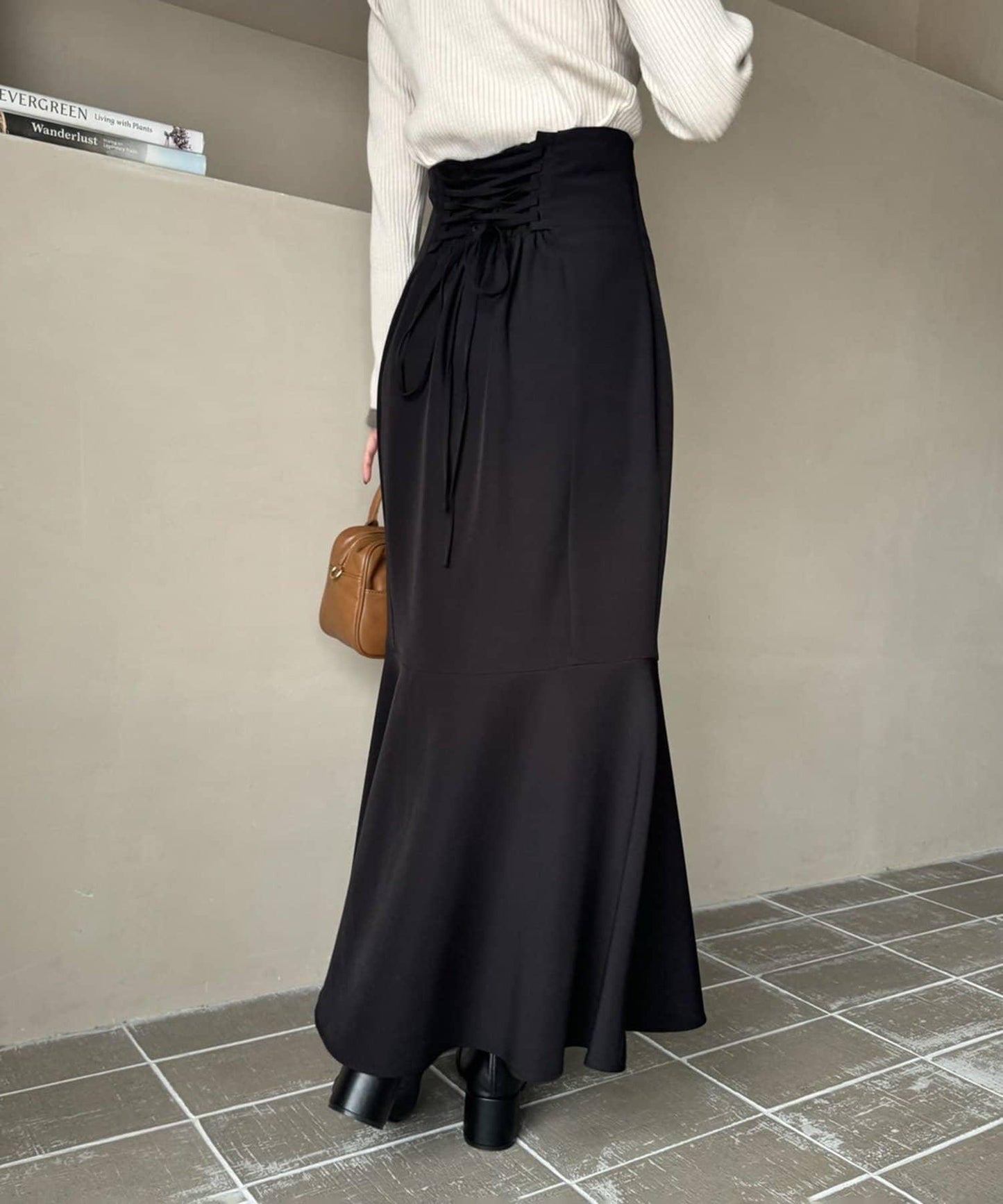 ／【減肥5公斤視覺效果】後拉鍊美人魚裙