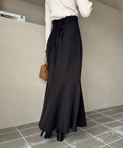 ／【減肥5公斤視覺效果】後拉鍊美人魚裙