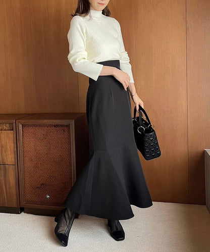 ／【減肥5公斤視覺效果】後拉鍊美人魚裙