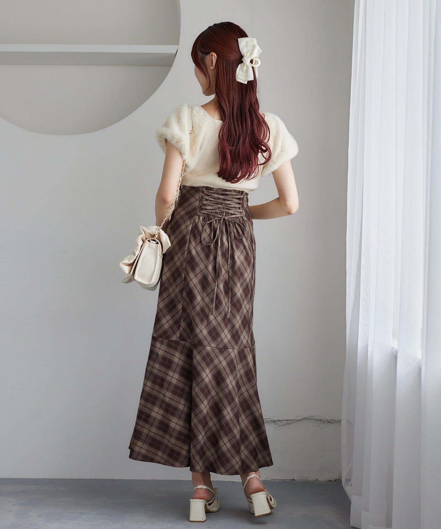 ／【減肥5公斤視覺效果】後拉鍊美人魚裙