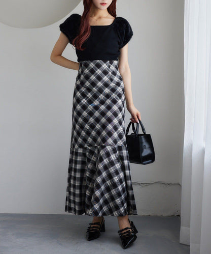 ／【減肥5公斤視覺效果】後拉鍊美人魚裙