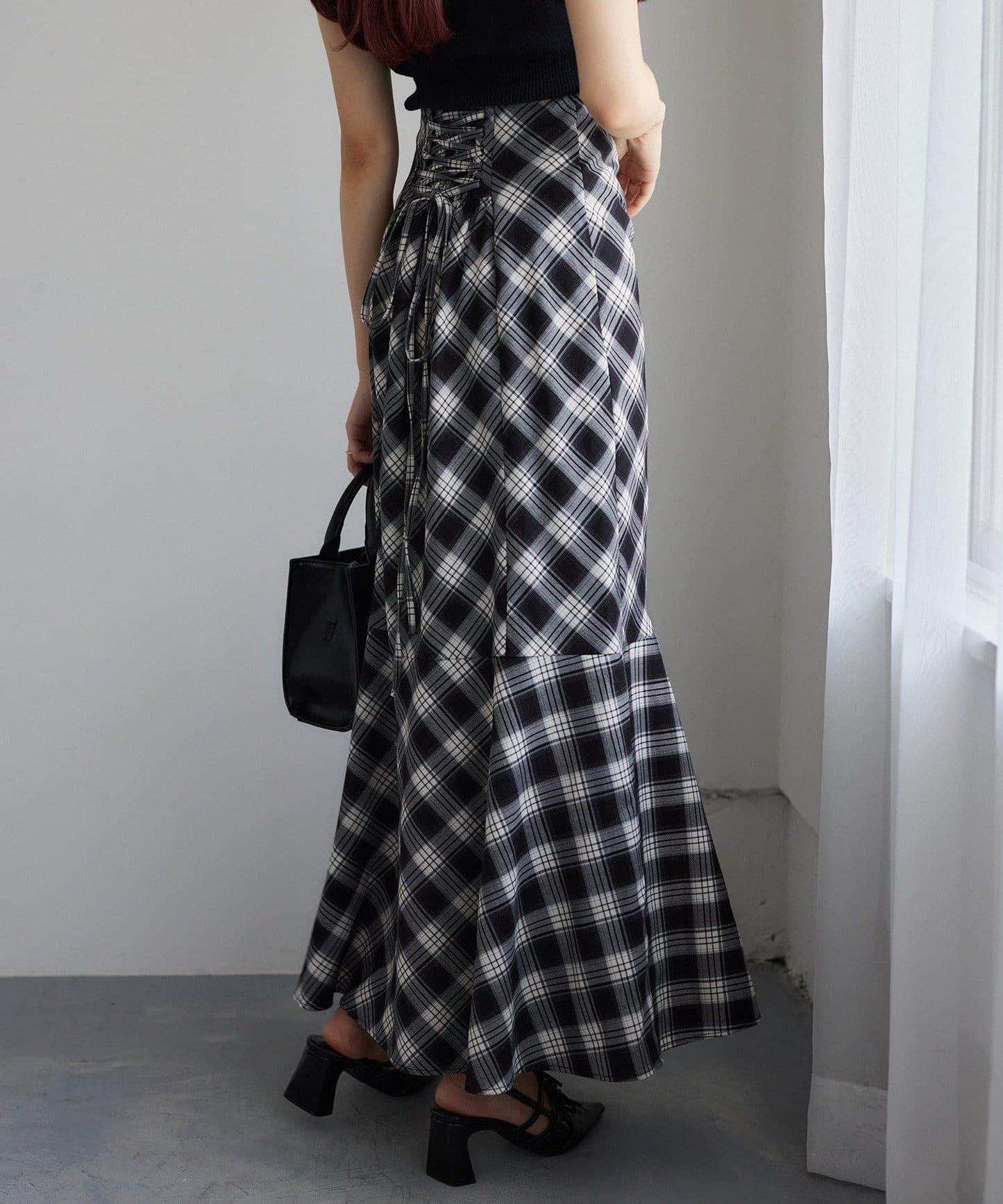 ／【減肥5公斤視覺效果】後拉鍊美人魚裙