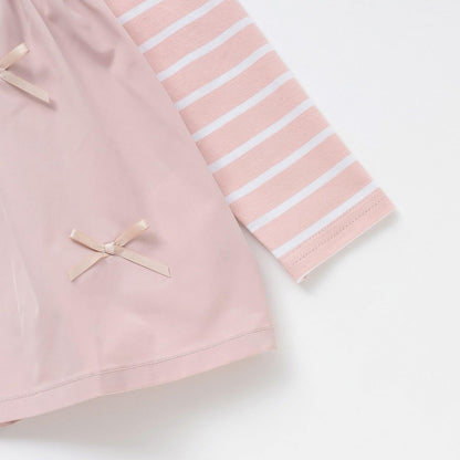 拼接條紋長袖T恤