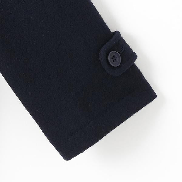 【輕量夾棉內襯】牛角扣大衣