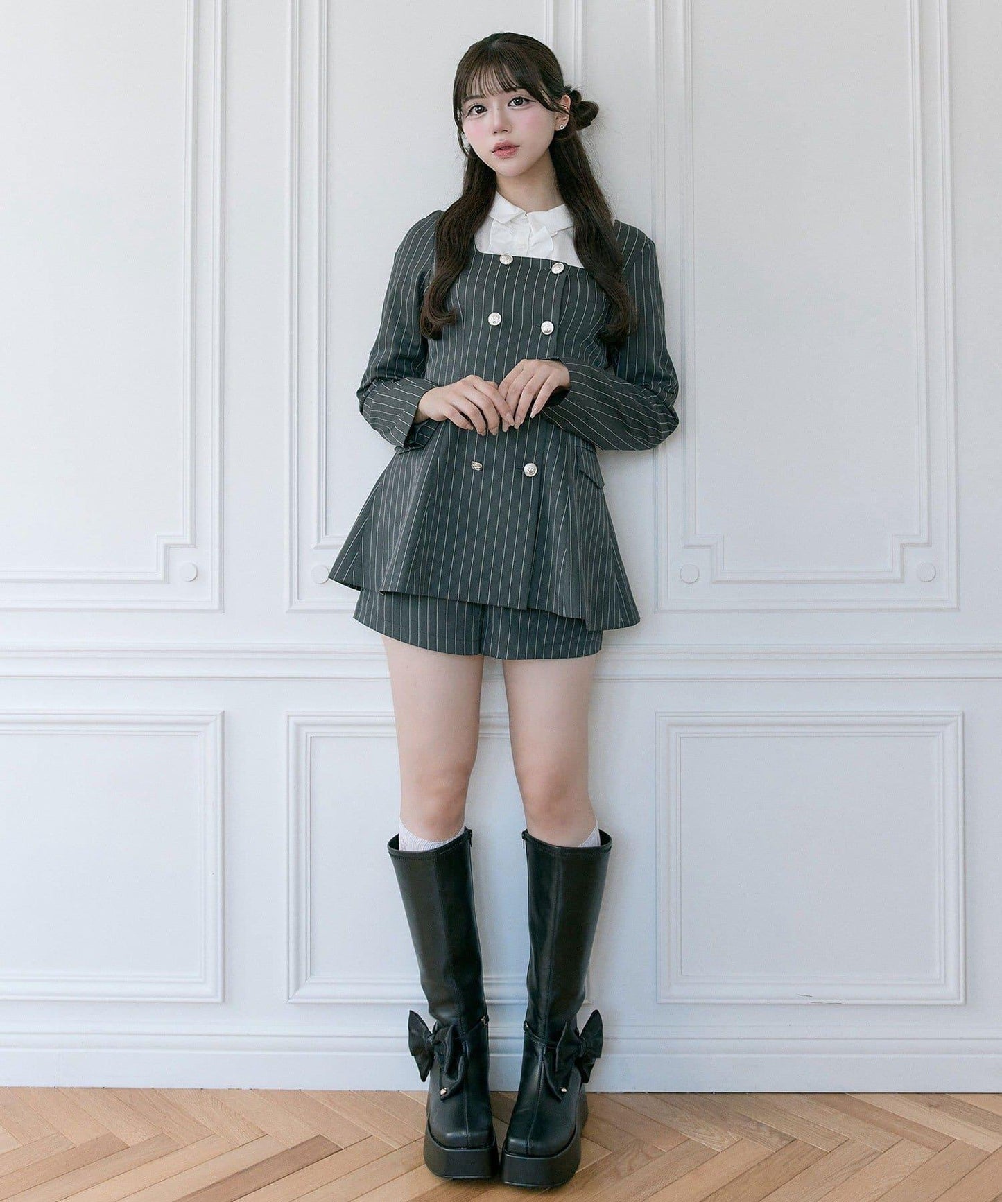 【Belle Charme】經典荷葉邊領夾克