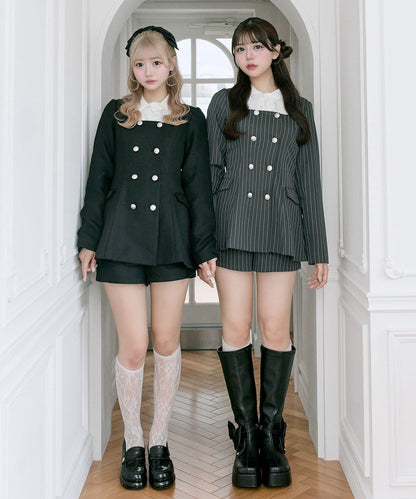 【Belle Charme】經典荷葉邊領夾克