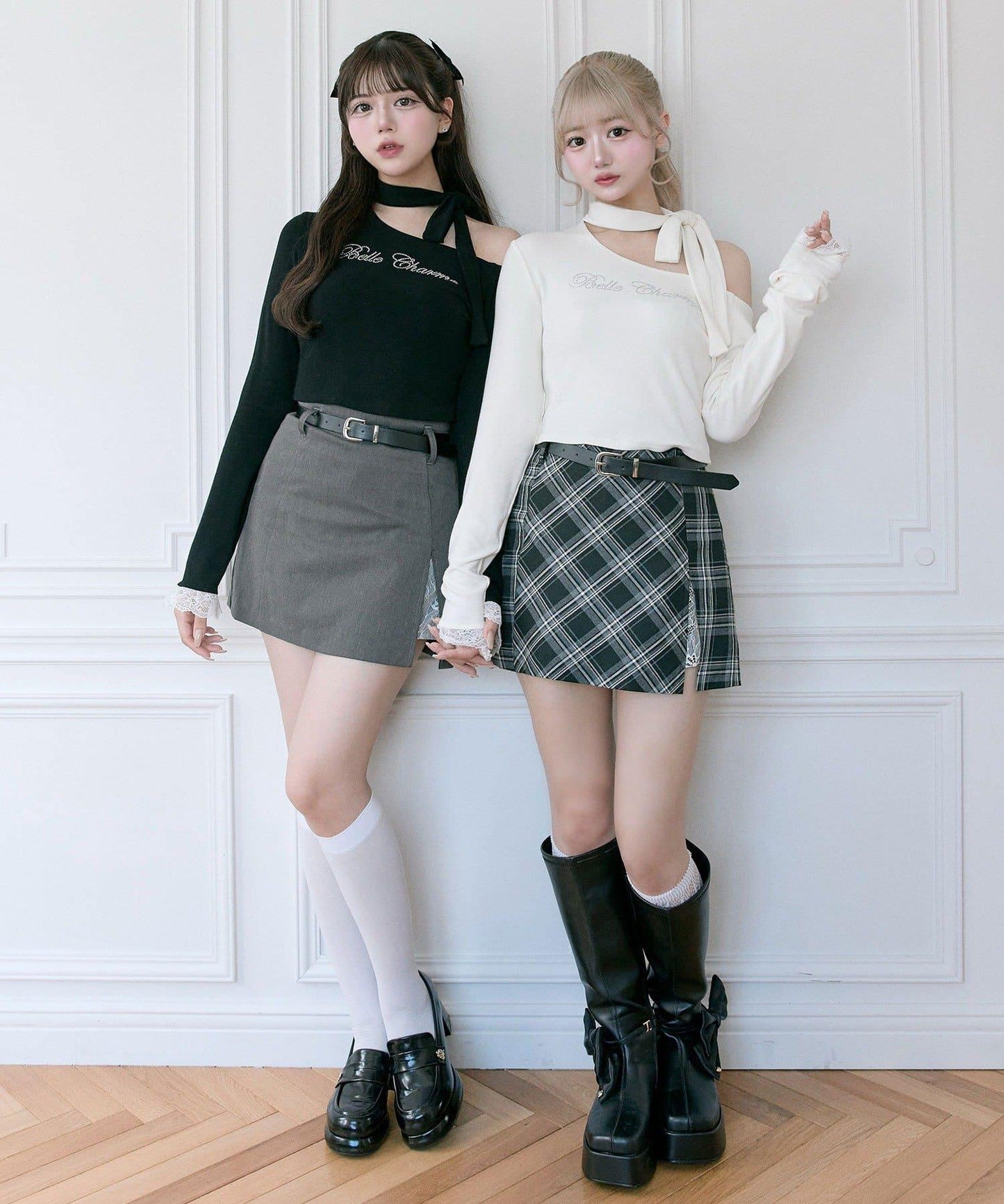 【Belle Charme】水鑽字母蝴蝶結T恤