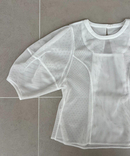 【CAPRICIEUX LE'MAGE】【yao企畫】網紗泡泡袖喇叭上衣