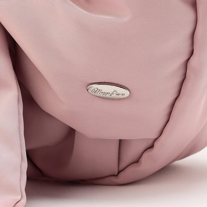 蓬鬆蝴蝶結新月單肩包