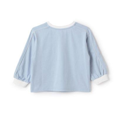 蕾絲數字印花長袖T恤