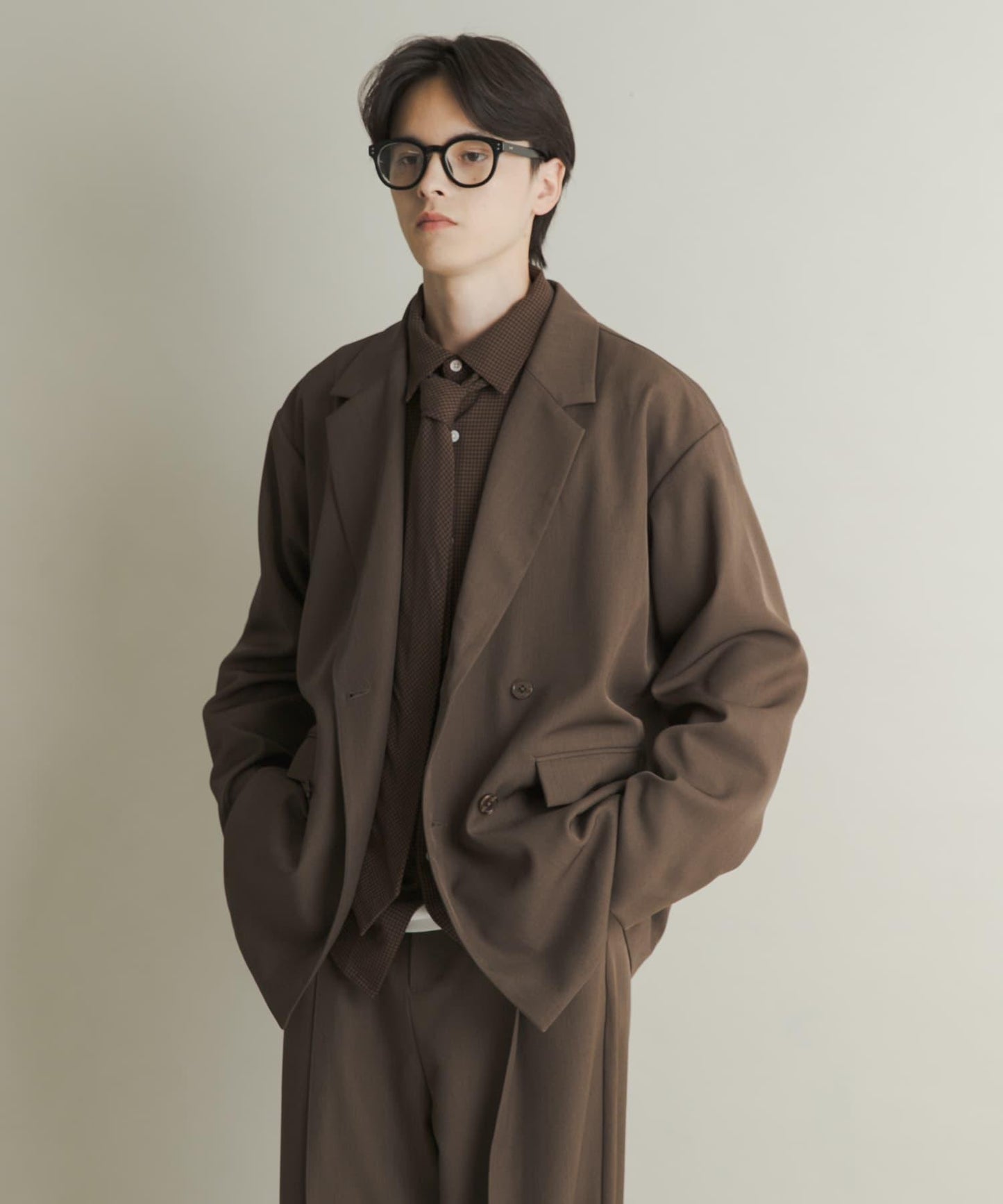 雙排扣寬鬆西裝外套