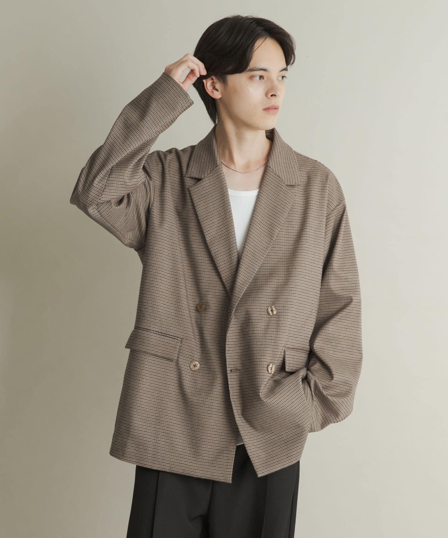 雙排扣寬鬆西裝外套