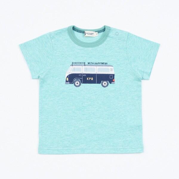 汽車貼布繡短袖T恤（80～90）