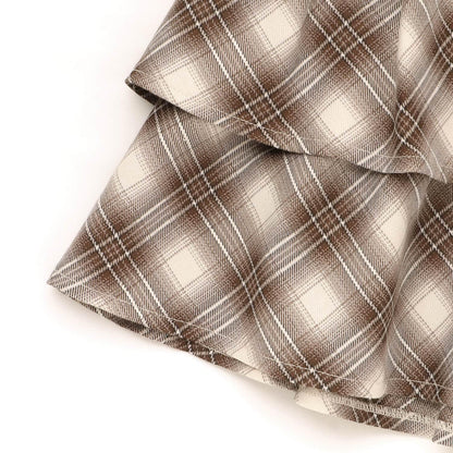 帶心形扣帶分層裙褲