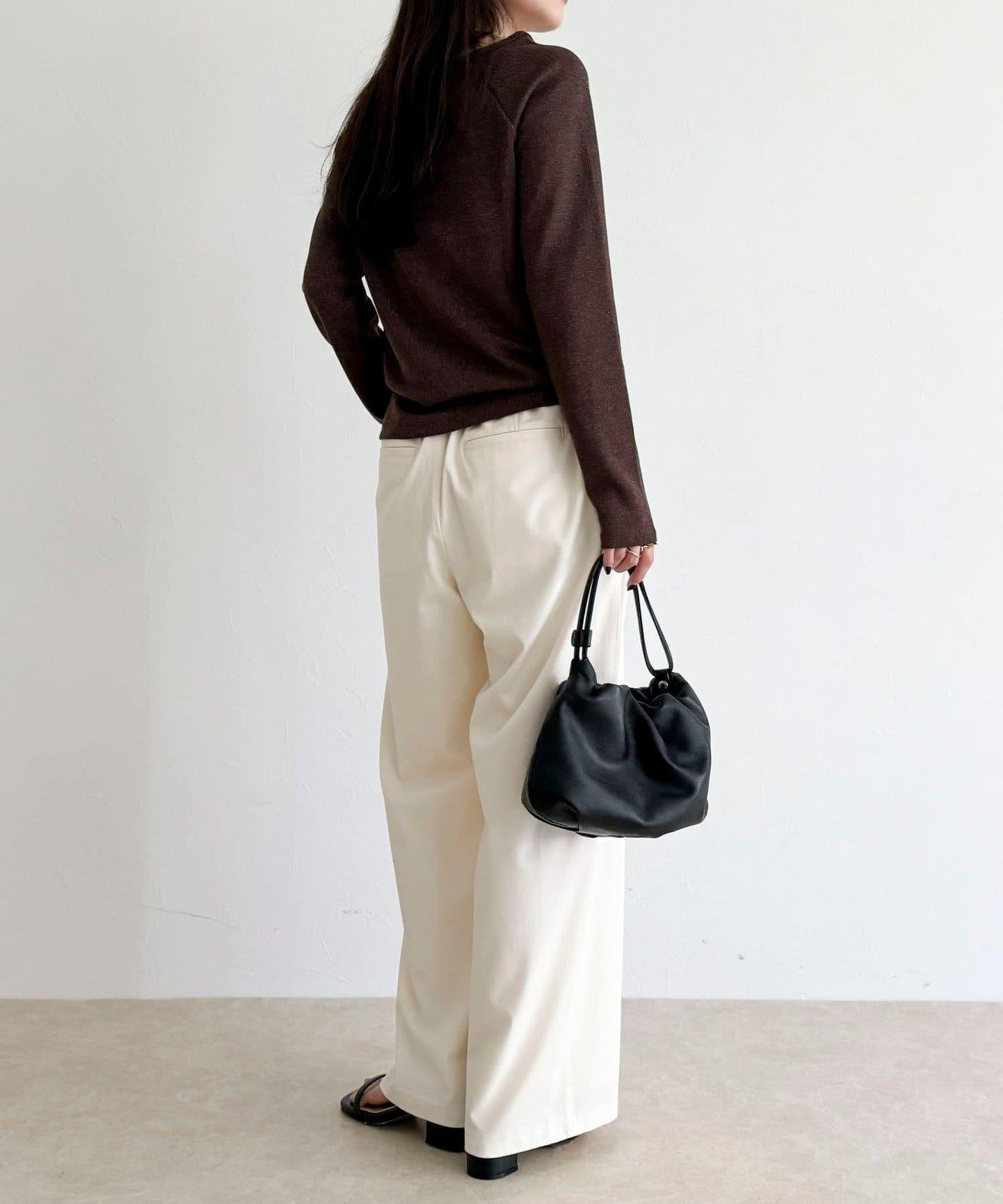 亮片羅紋船領套頭衫