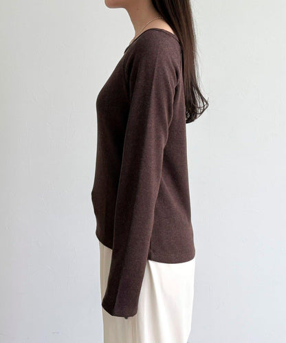 亮片羅紋船領套頭衫