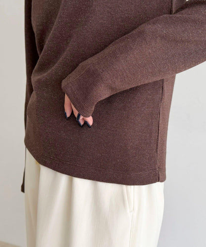 亮片羅紋船領套頭衫