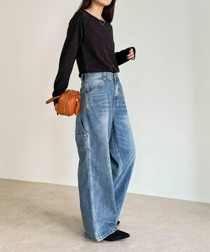 亮片羅紋船領套頭衫