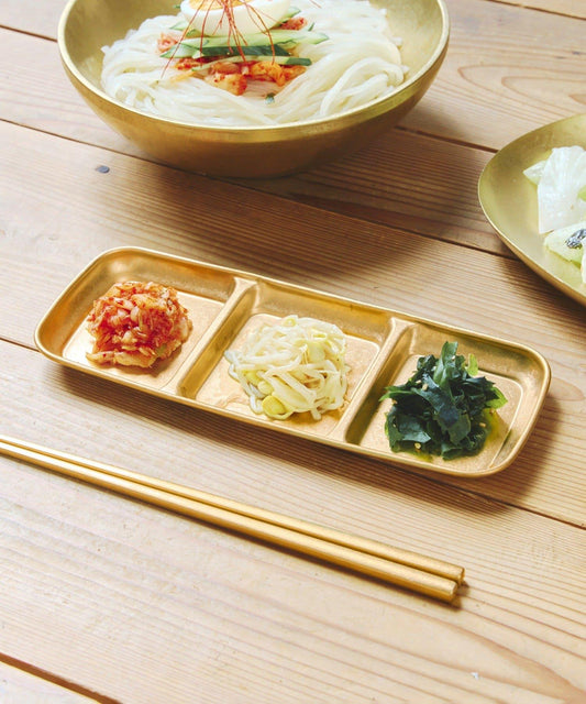3連仕切りプレート／おうちで楽しむ焼肉時間