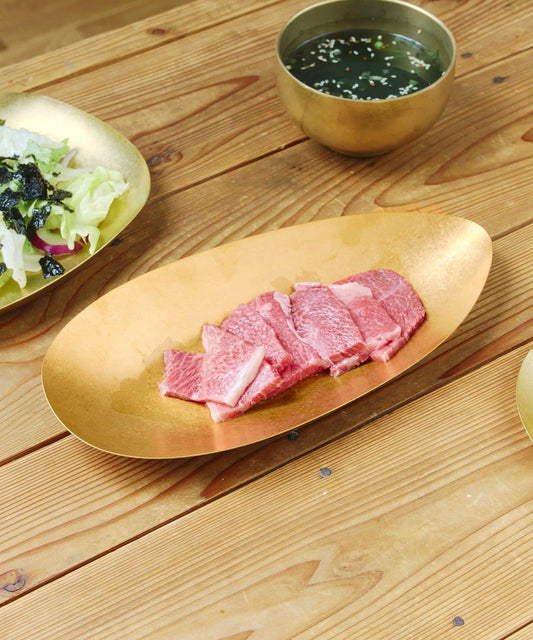 サービングオーバルプレート：30cm／おうちで楽しむ焼肉時間
