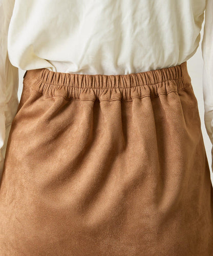 【mystic】仿麂皮迷你裙褲