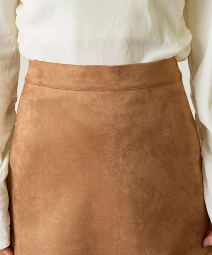 【mystic】仿麂皮迷你裙褲