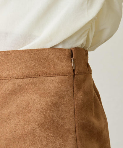 【mystic】仿麂皮迷你裙褲