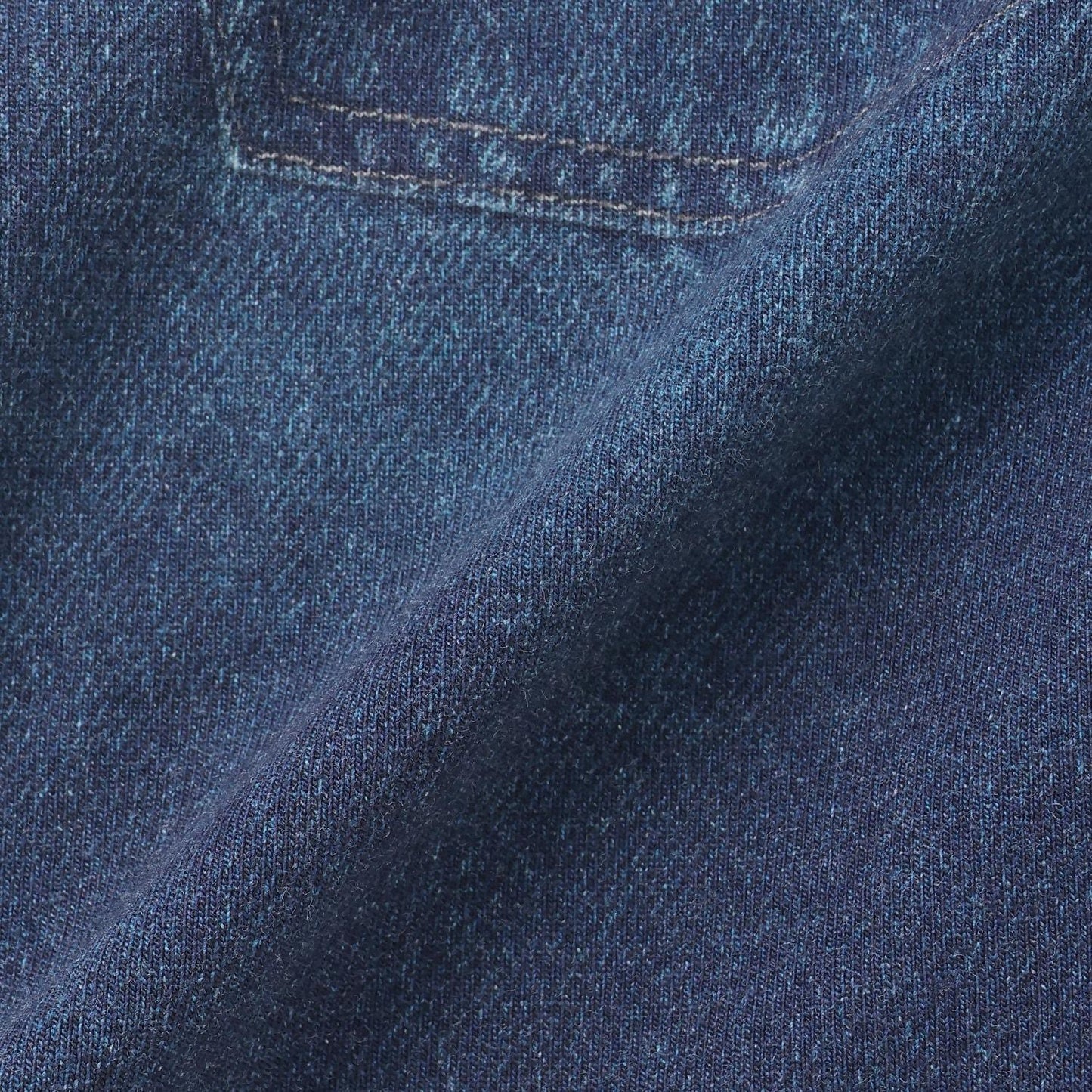 牛仔風格轉印印花彈力平紋針織打底褲