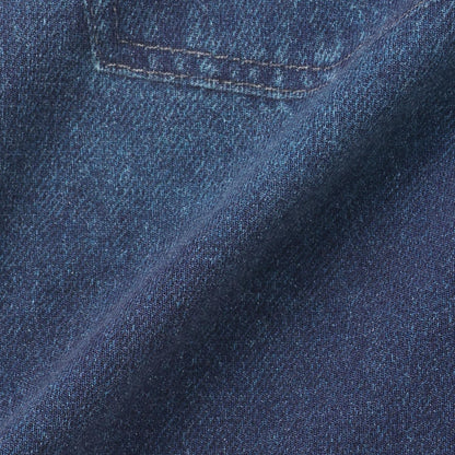 牛仔風格轉印印花彈力平紋針織打底褲