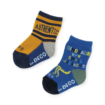 恐龍圖案2雙裝襪子