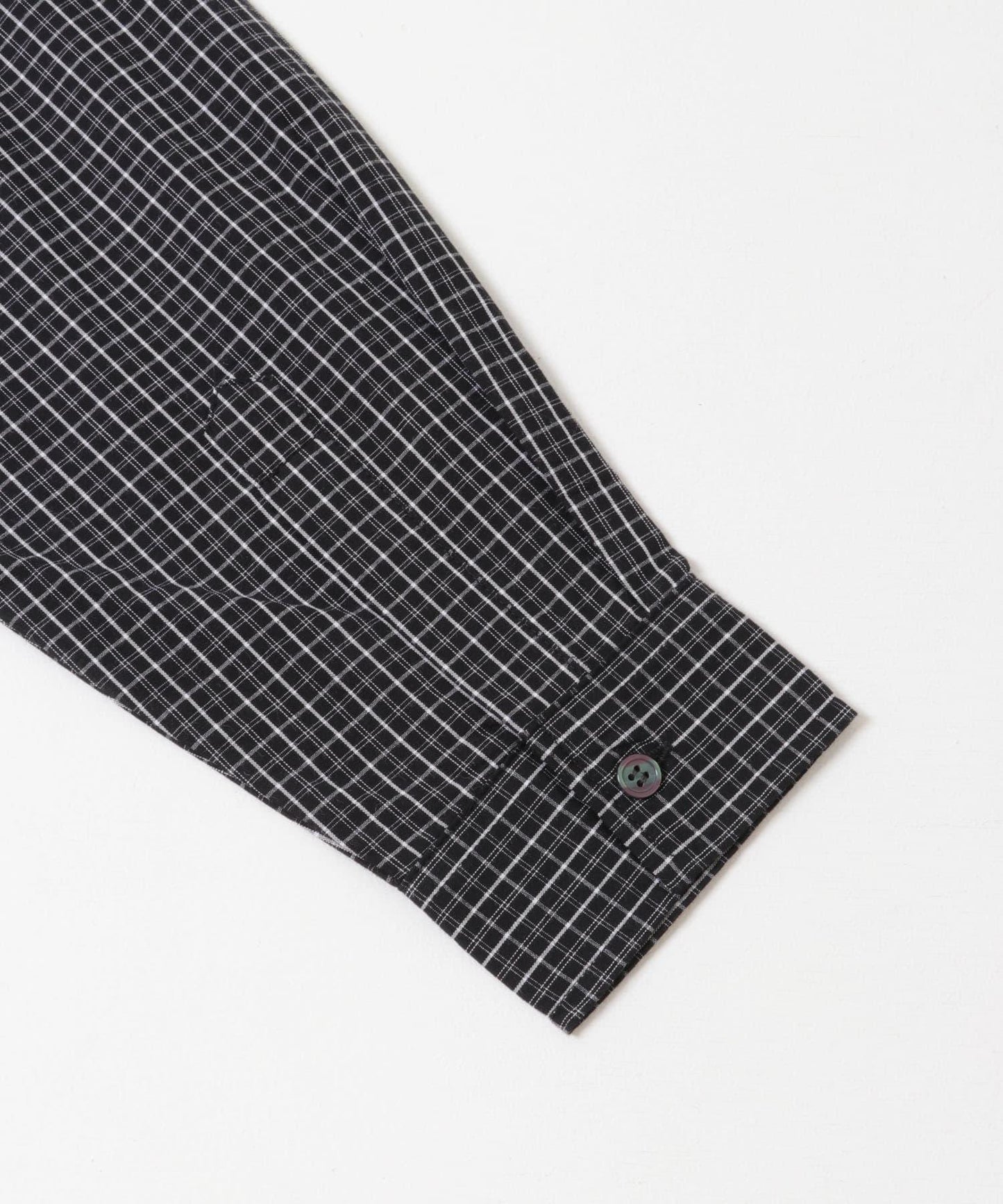 微格紋長袖襯衫