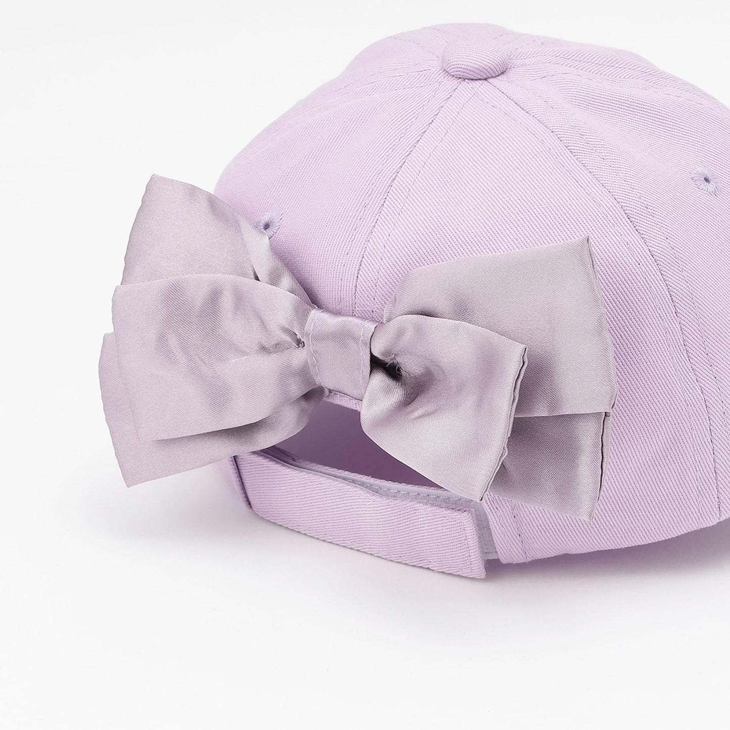 mimi醬 緞面蝴蝶結棒球帽