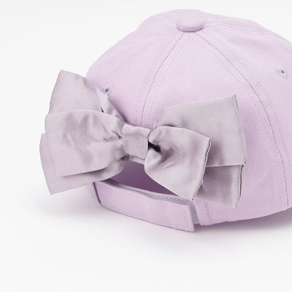 mimi醬 緞面蝴蝶結棒球帽