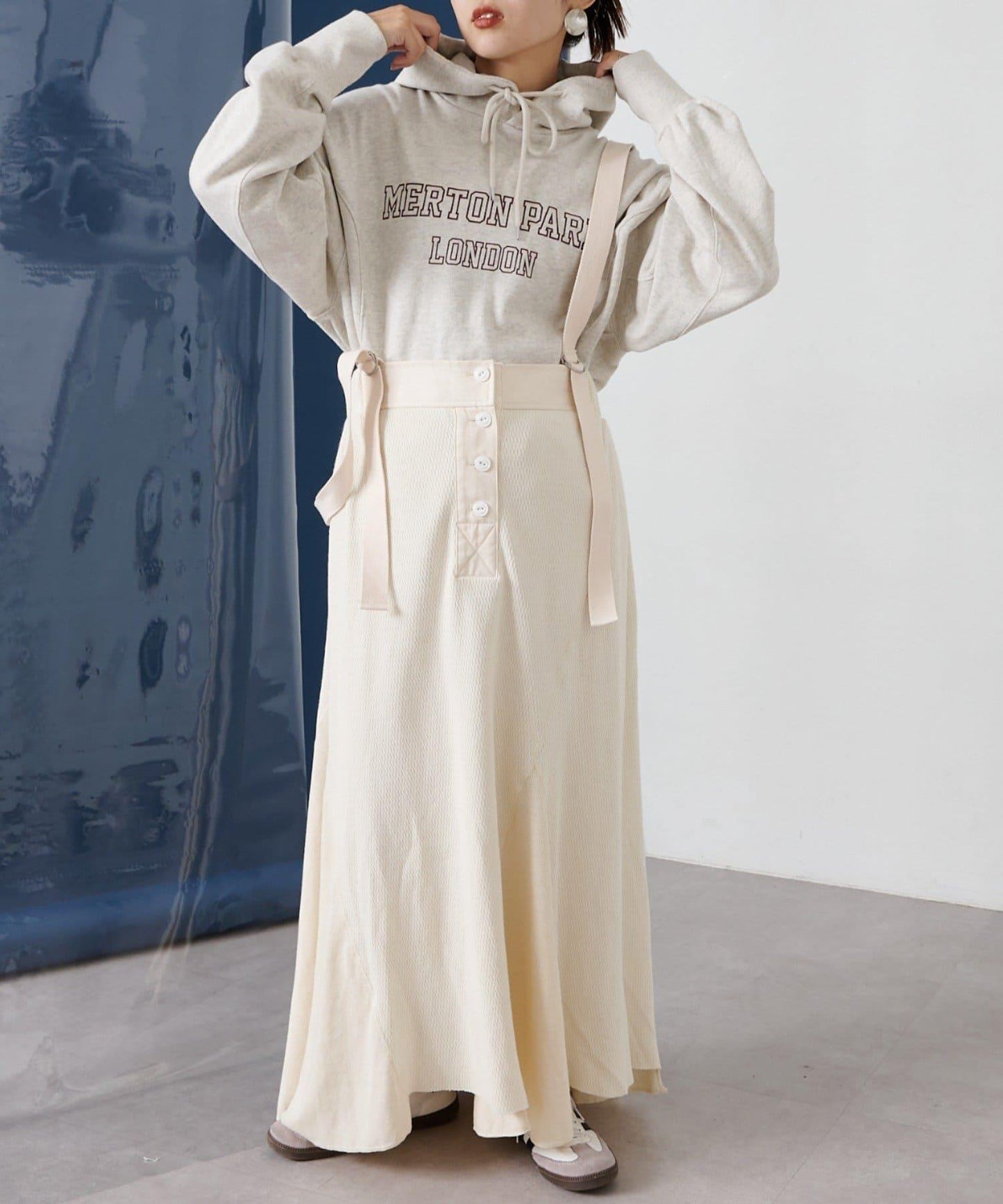 【CIAOPANIC TYPY】拼接華夫格連衣裙