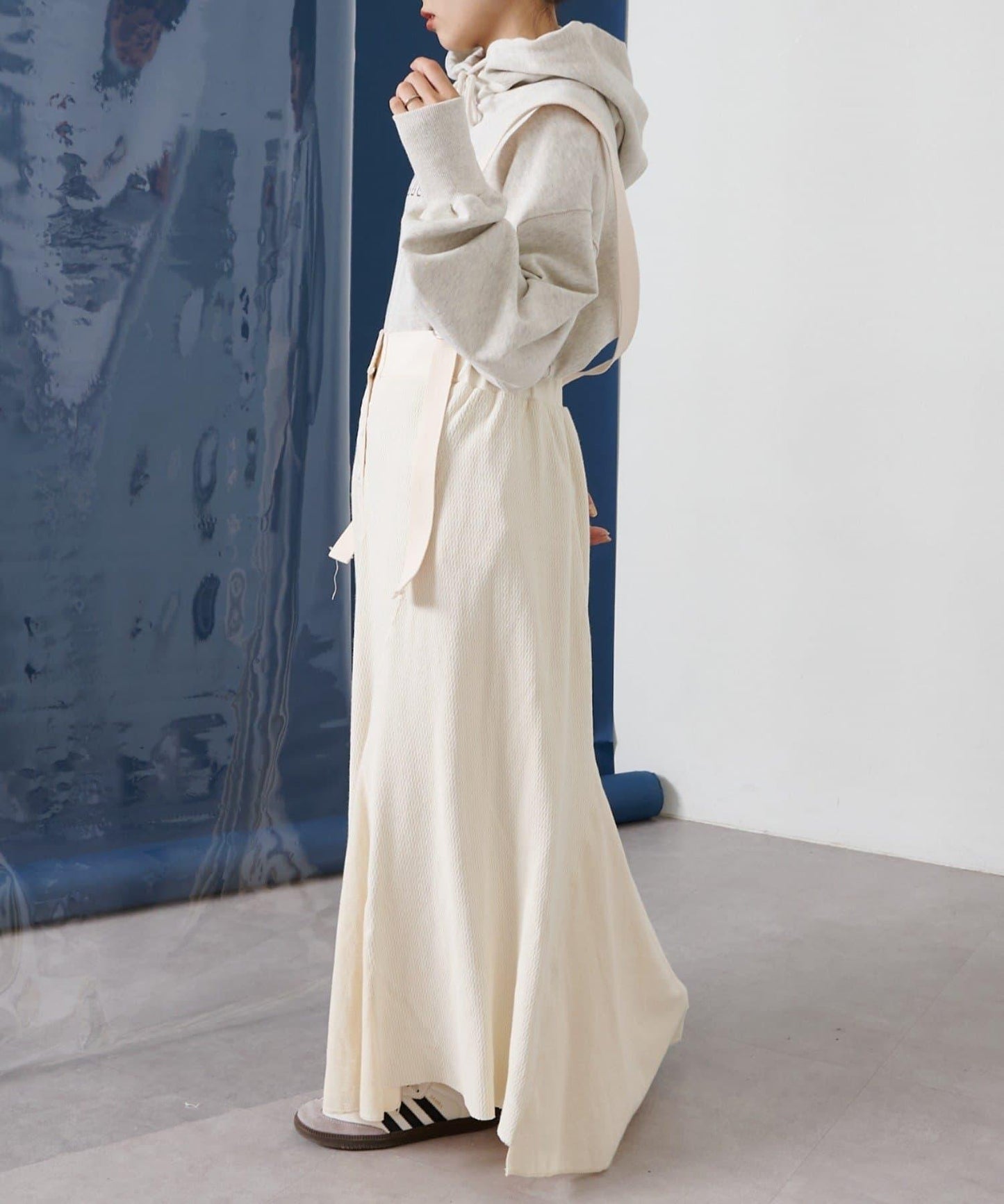 【CIAOPANIC TYPY】拼接華夫格連衣裙