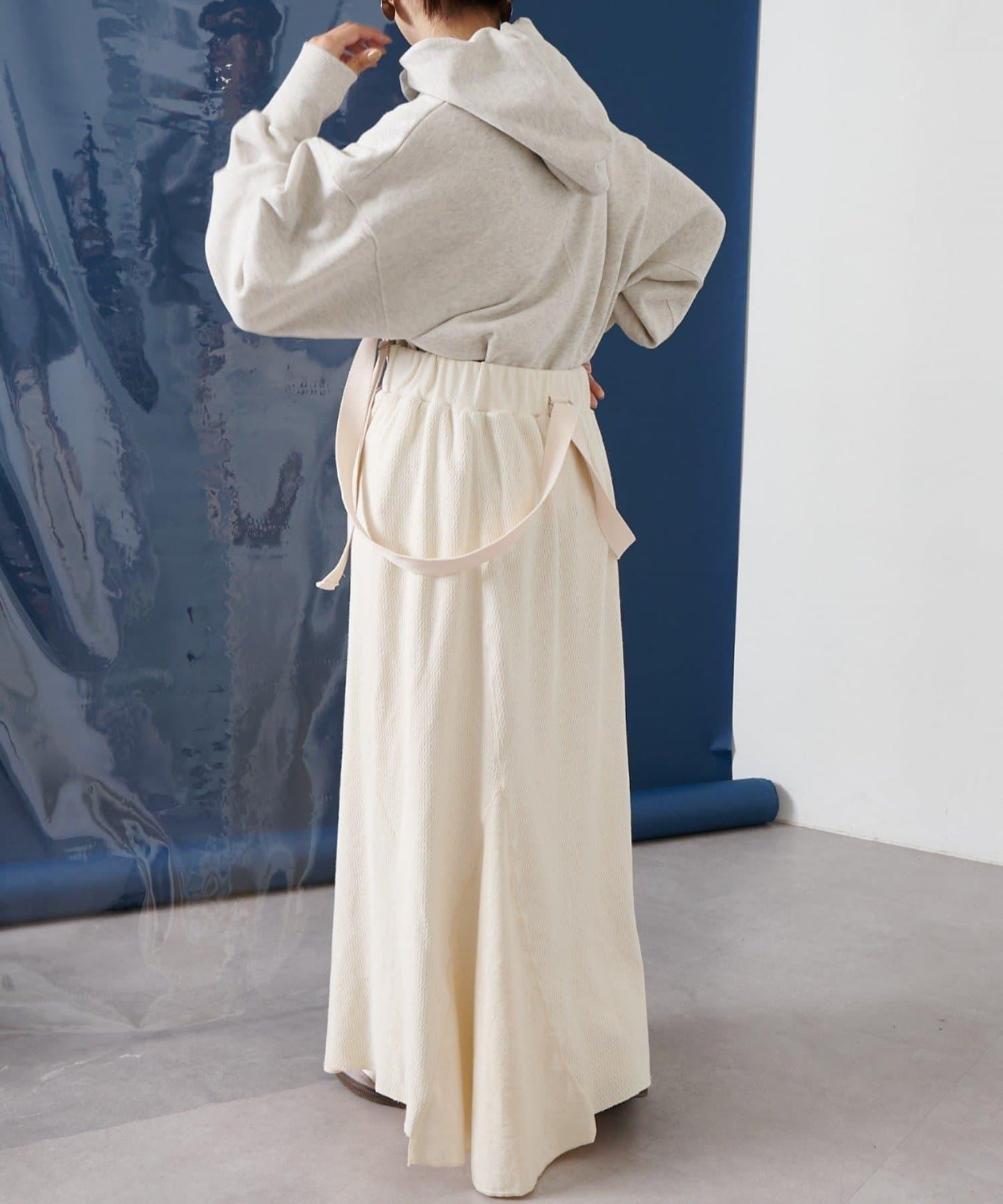 【CIAOPANIC TYPY】拼接華夫格連衣裙