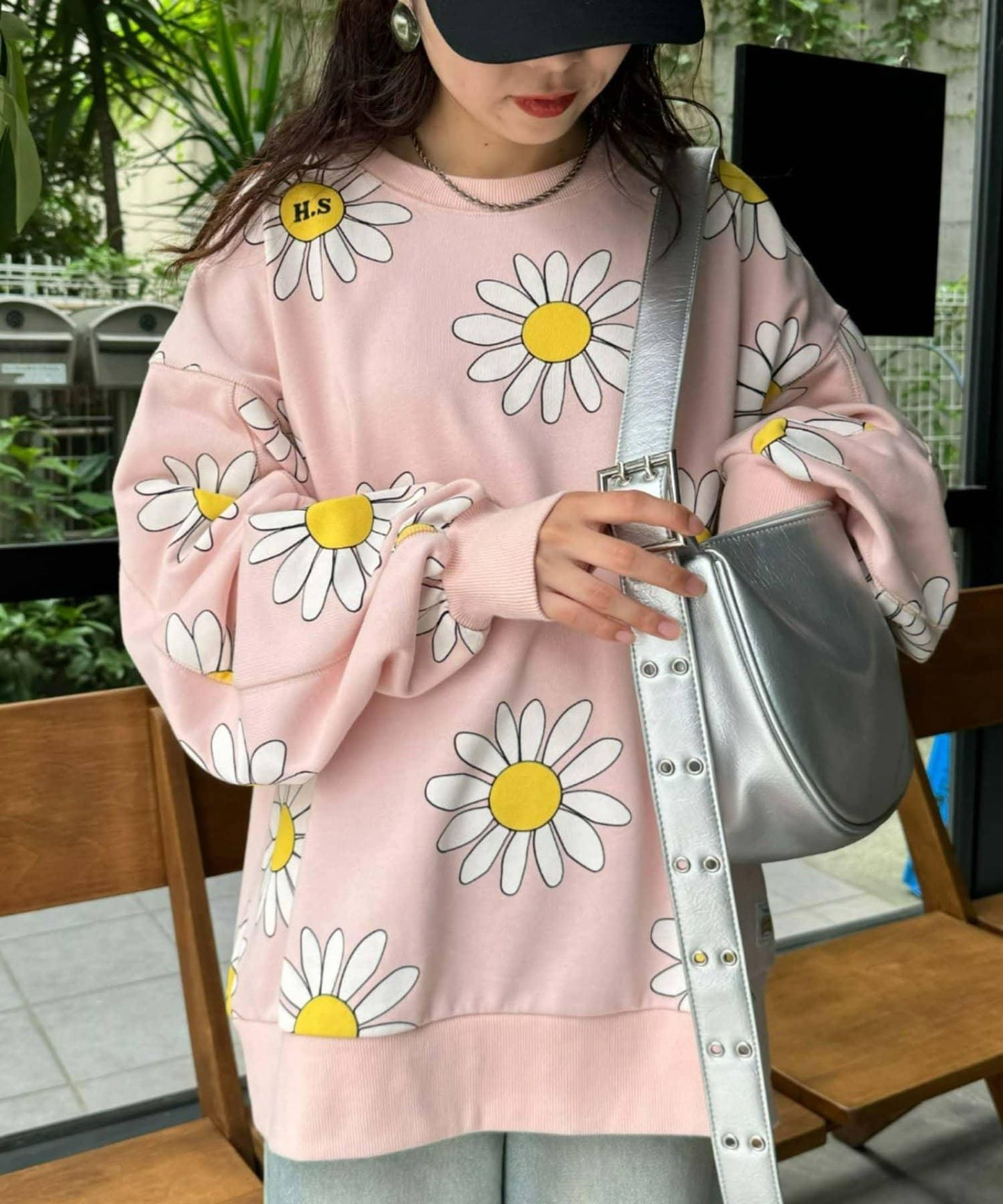 【CIAOPANIC TYPY】雛菊印花寬鬆衛衣