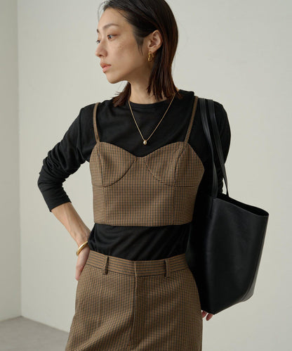 【Loungedress】人字紋吊帶背心