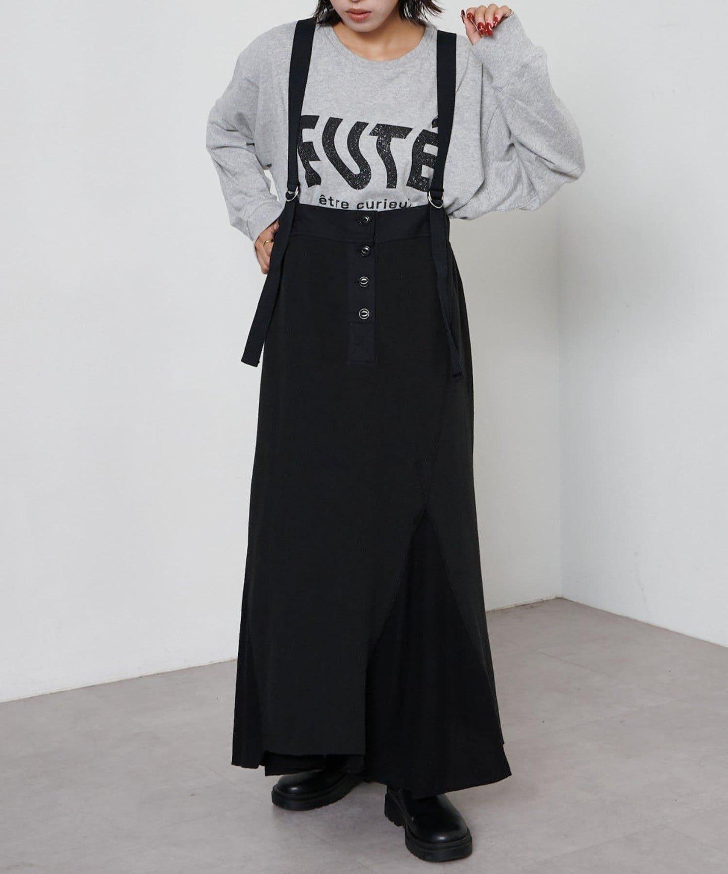 【CIAOPANIC TYPY】拼接華夫格連衣裙