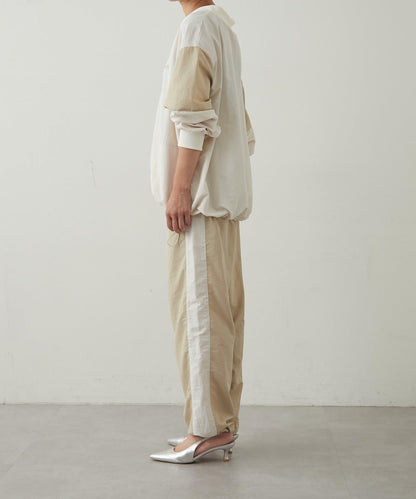 【earthy_】尼龍V領運動套頭衫