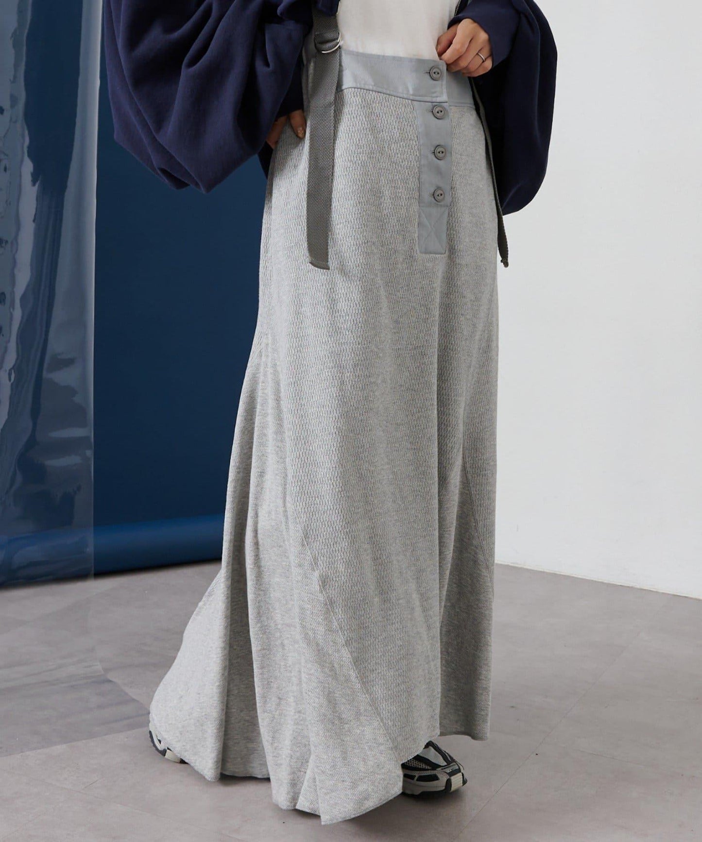 【CIAOPANIC TYPY】拼接華夫格連衣裙