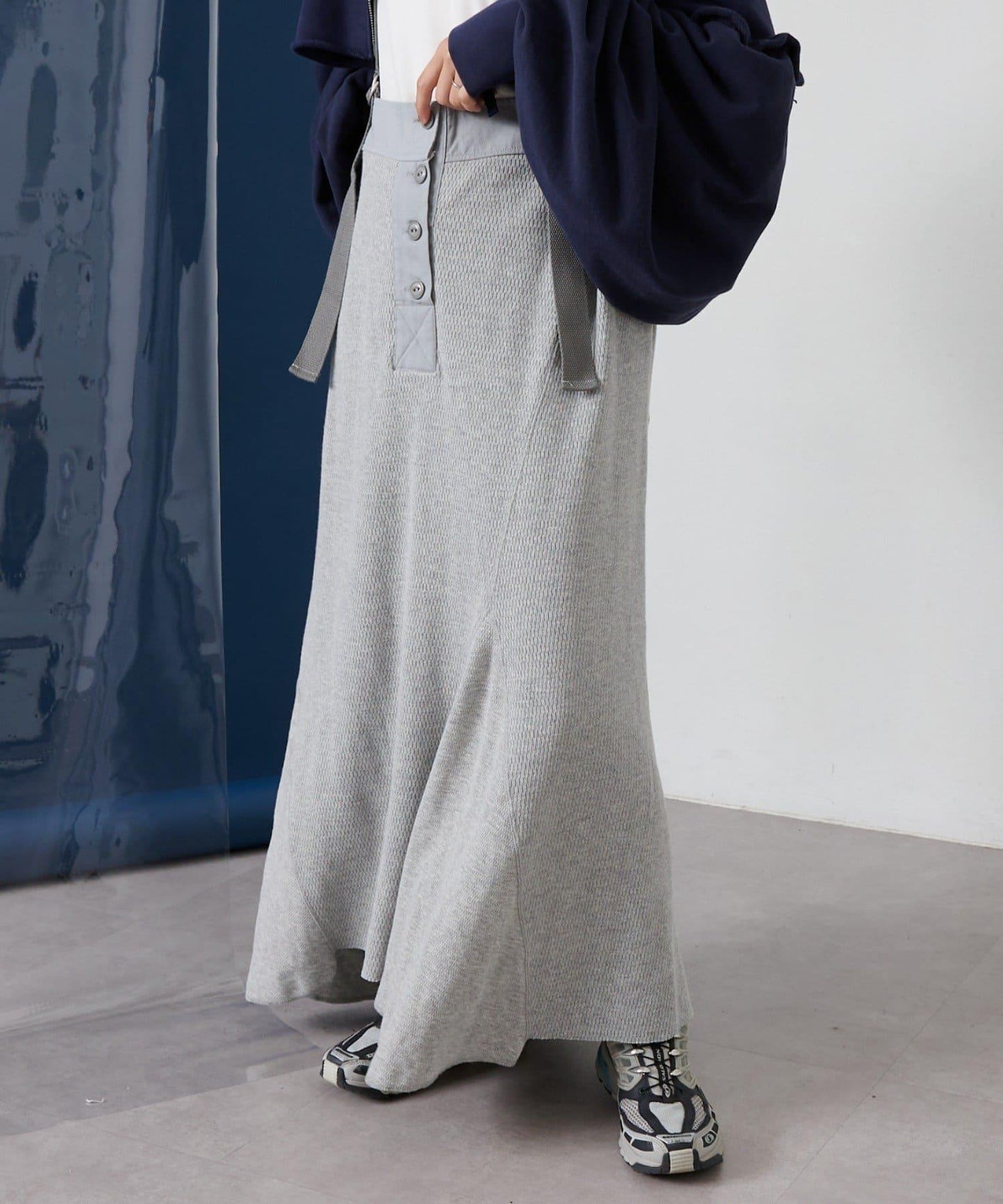 【CIAOPANIC TYPY】拼接華夫格連衣裙