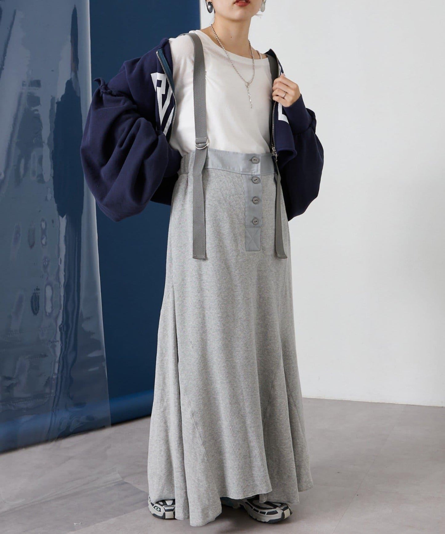 【CIAOPANIC TYPY】拼接華夫格連衣裙